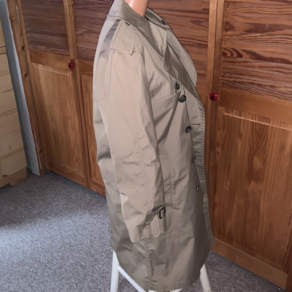 London Fog Maincoats trench coat double breasted with fleece liner 36 SHORT TAN - Picture 5 of 14